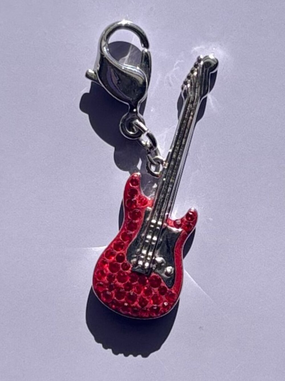 Coach Swarovski Crystal Guitar Charm